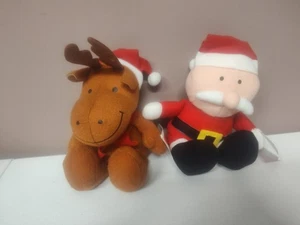 Peluche McDonald's Santa Reno 2003 9 pulgadas Navidad Juguetes de peluche con etiquetas - Imagen 1 de 7