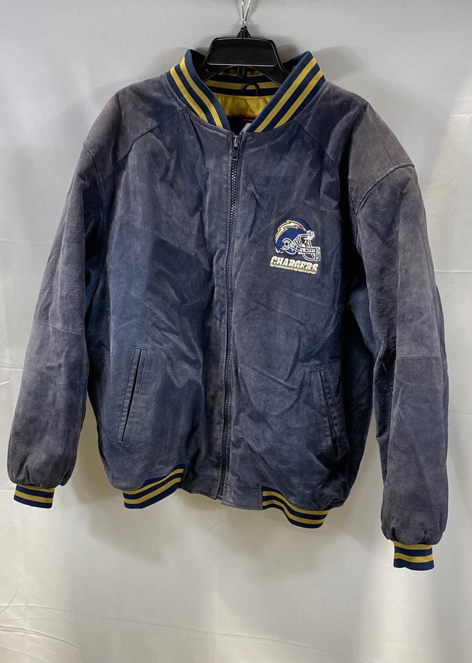 Pro Player Chargers Men Blue Varsity Jacket Size L - Image 1 of 4