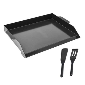 Carbon Steel Griddle, 22x16 in. Universal Flat Top Rectangular Plate, Portable - Picture 1 of 8