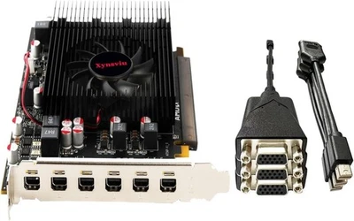 Radeon R7 350 2GB Video Card GPU 6 Mini-DisplayPort to VGA HDMI 6 DISPLAY! - Image 1 of 4