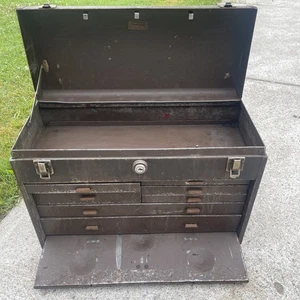 Vintage KENNEDY Model 520 7 Drawer Machinist Tool Chest/Box (no key) Nice Shape! - Picture 1 of 12