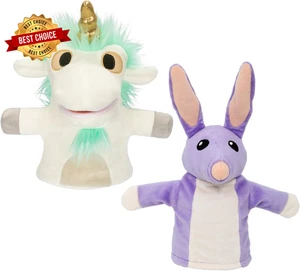 Bluey Unicorse & Bob Bilby Plüsch-Handpuppen - 2er-Pack 8-9 Zoll Stofftier - Bild 1 von 7