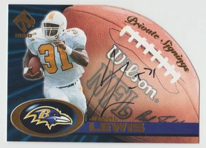 Jamal Lewis 2000 Pacific Private Stock Firmas Autógrafo #2 SP RC EN TARJETA AUTOMÁTICA - Imagen 1 de 2
