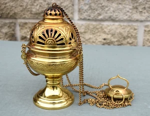 Handmade Vintage Censer, Thurible, Made By Granda (CU892) Chalice Co. - Picture 1 of 17
