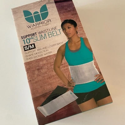 Cinturón delgado Warrior By Natural Fitness Support Cintura 10" S/M - Nuevo Foto 1 de 4