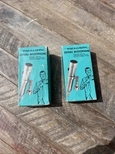 2 Realistic Crystal Microphone Model 33-907 - Zdjęcie 1 z 6