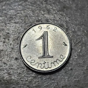 FRANCE ๐ซ๐ท ONE (1) CENTIME COIN 1962 - Picture 1 of 2