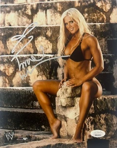 Torrie Wilson WWF foto autentica firmata autografata 10x8 JSA COA - Foto 1 di 7