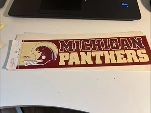 USFL Bumper Sticker Michigan Panthers - Picture 1 of 5