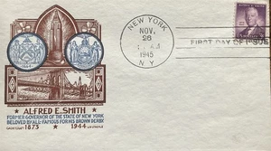 Cachet Craft LW Staehle 937 Alfred E. Smith The Happy Warrior Hand Cancel  - Picture 1 of 1