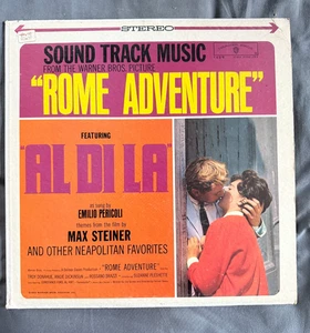 Max Steiner: Rome Adventure Soundtrack Vinyl LP w/Emilio Pericoli's "Al Di La" - Imagen 1 de 4