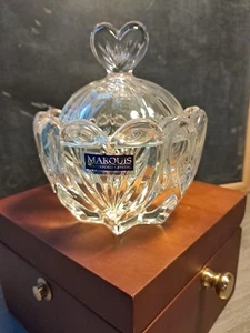Waterford Crystal Covered Dish Heart 4.5 X 4.5 Round - Picture 1 of 4