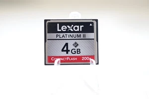 Lexar 4GB Platinum II Compact Flash Memory Card High Speed - Picture 1 of 2