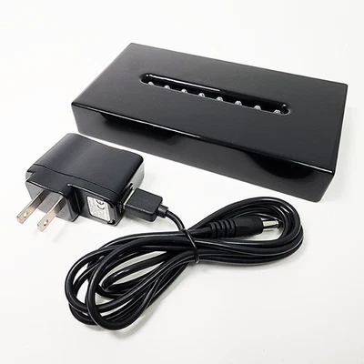 Gloss Black LED Lighted Display Base for Crystal Glass Acrylic Awards - USB/AC - Image 1 of 4