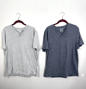 Camisa Banana Republic Para Hombres XL Gris Azul Secado Rápido Transpirable Ligera Paquete de 2 - Imagen 1 de 11