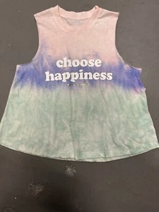 $58 Nuevo con Etiquetas Spiritual Gangster Marca Multicolor Tie Dye Felicidad Camiseta sin mangas XS - Imagen 1 de 3