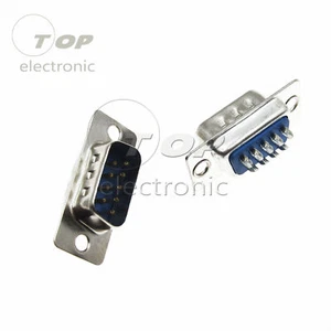 10PCS VGA Male Plug DB9 9P D-SUB 2 Rows Solder Type Connector Socket PC - Picture 1 of 6