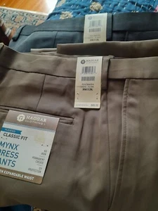 Mens Pleated Haggar Dress Pants 36/29 - Picture 1 of 1