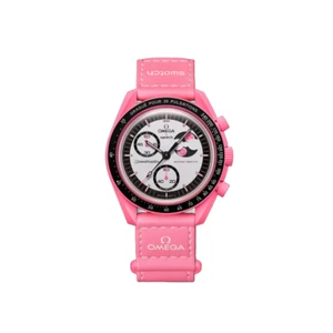 Swatch x Omega Biocreamic Moon Swatch Mission To The Pink Moonphase - Picture 1 of 11