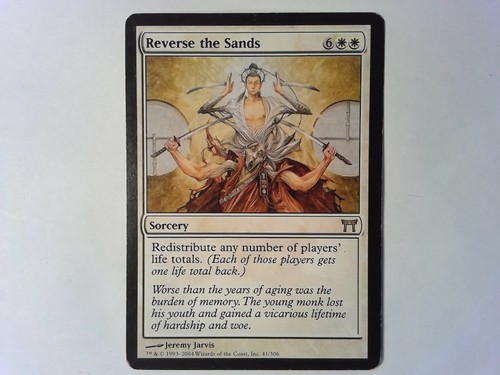 Reverse the Sands Champions of Kamigawa - Magic the Gathering mtg White ...