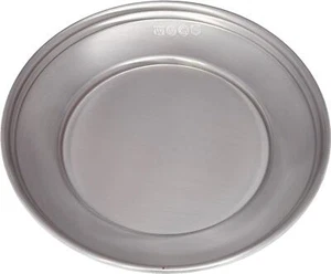 Plato de té pequeño antiguo de peltre de 6" lateral perfecto para grabar con marca táctil en el borde - Imagen 1 de 3