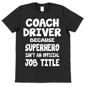 Superheld Kutscherfahrer T-Shirt Geschenk für Kutscherfahrer Bus Schulfahrer Geschenk - Bild 1 von 2