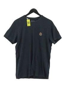 Selected Men's T-Shirt M Blue Cotton with Polyester Basic - Picture 1 of 6