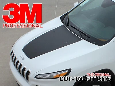 Hood Stripe Fits: 2014-2022 Jeep Cherokee T-HAWK Trailhawk 3M Graphics Decals - Image 1 of 4
