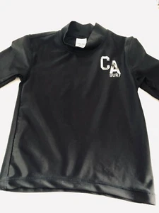 CHEROKEE XS 4-5 Black LA SURF RASH GUARD Swim Top Short Sleeves Tee Shirt - Picture 1 of 9