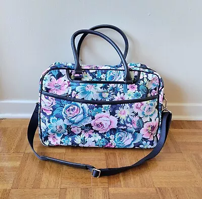 Vera Bradley Garden Grove Iconic Lay Flat Weekender Carry On Luggage Bag Floral - Image 1 of 4