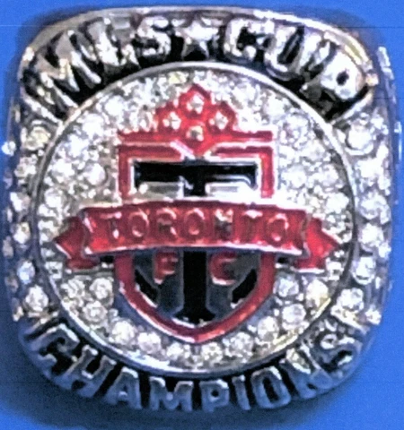 2017 MLS CUP TORONTO FC SOCCER CHAMPIONSHIP RING SIZE 11 W/WOOD DISPLAY BOX Cover