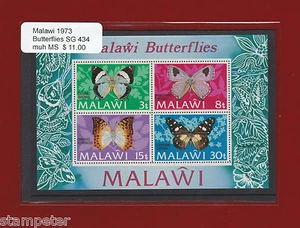 1973 Malawi Butterflies SG 434 MS MUH - Picture 1 of 1