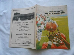 LEWISBURG HS GREEN DRAGONS Vs. LOURDES REGIONAL FOOTBALL PROGRAM 1981 - Picture 1 of 3