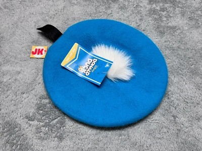 NEW Disney Donald Duck Beret Hat 90th Anniversary Blue Disneyland Parks White - Image 1 of 3