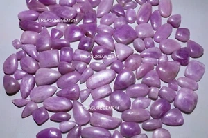 250 Crt WHOLESALE LOT TOP QUALITY NATURAL PINK KUNZITE CABOCHON GEMSTONE AAAA - Picture 1 of 10