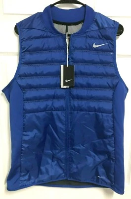 ST LOUIS BLUES For Kids Men Blue Aeroloft Quilted Golf Vest L Nike 801891480 NEW - Image 1 of 4