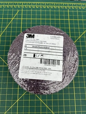 Disco de tela PSA 3M 348D disco de lijado de 5" grado 24 7010518643 (cantidad. 25 discos) Foto 1 de 4