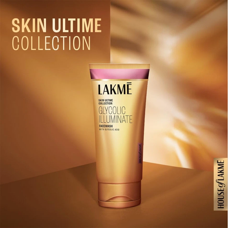 LAKMÉ Glycolic Illuminate Lavado Facial para Exfoliar Piel Opaca Limpiador Suave 100g Foto 1 de 4