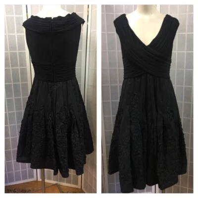 Adrianna Papell, Mujer, Vestido, Fiestas/Cóctel, Negro, Decorado, Flores, Talla 8P.: Foto 1 de 4