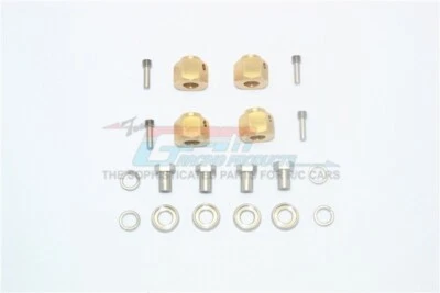GPM TRX4010X/9M-OC BRASS WHEEL HEX ADAPTERS 9MM 6g each For TRAXXAS TRX-4 TRUCK - Image 1 of 4