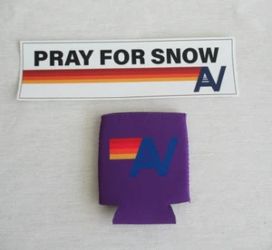 New - Aviator Nation Sticker PRAY FOR SNOW and AV Koozie From Aspen, Colorado - Picture 1 of 6