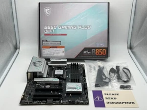MSI B850 GAMING PLUS WIFI AM5 AMD DDR5 Wi-Fi 7 ATX Motherboard READ - Picture 1 of 9