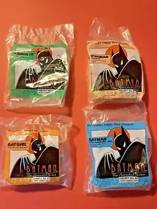 4 giocattoli Batman McDonald's HappyMeal, NUOVI, SIGILLATI, Batgirl, Catwoman, Riddler, 1993 - Foto 1 di 10