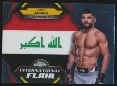 IFL-1 AMIR ALBAZI 2024 Topps Chrome UFC INTERNATIONAL FLAIR - Image 1 of 2