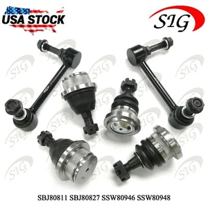 For 2015 - 2019 Toyota Tacoma Front Upper & Lower Ball Joint Sway Bar 6PC Kit - Picture 1 of 8