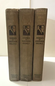 Conan Doyle's Best Books ~ 3 Vol. Set ~ 1904 ~ Sherlock Holmes Stories - Picture 1 of 19