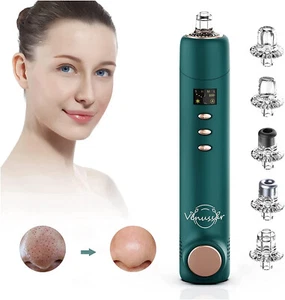 Electric Blackhead Remover Cleaner Face Pore Vacuum Suction Cold Heat Compress - Picture 1 of 6
