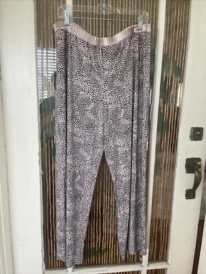 Alfani Leopard Pajama Bottoms with tan trim size L - Image 1 of 3