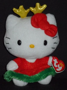 GORRO DE ASTAS DE RENO TY HELLO KITTY NAVIDAD BEBÉ - COMO NUEVO CON ETIQUETAS COMO NUEVO - Imagen 1 de 1