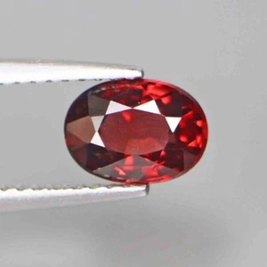 1.38 Cts 100% Natural Rhodolite Garnet Oval Cut Red Color Loose Gemstones - Picture 1 of 5
